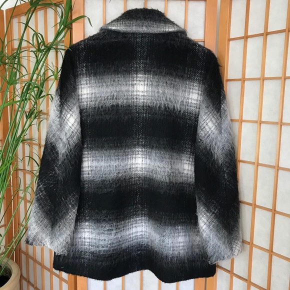 Sam Edelman 'Erin' Blurry Plaid Coat - Picture 5 of 8